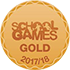 School Games Gold Award 2017/2018 logo