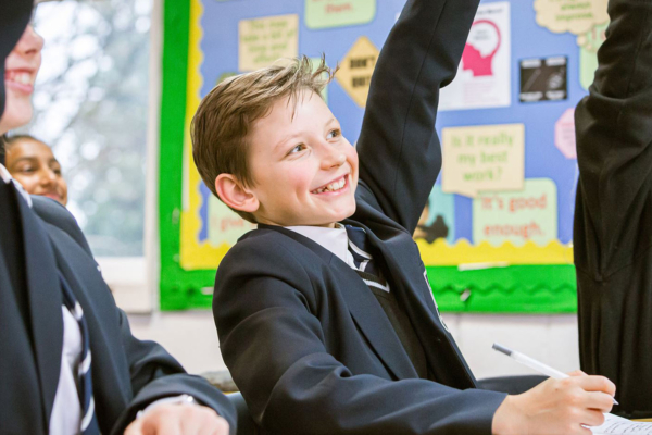 Students during class at Parrs Wood High School