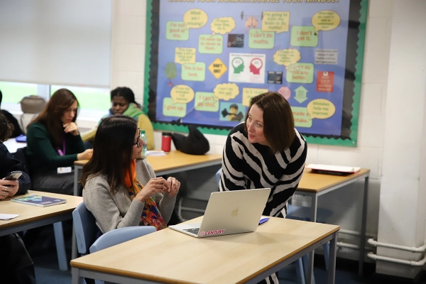 Staff in discussion during one of our whole Trust training days